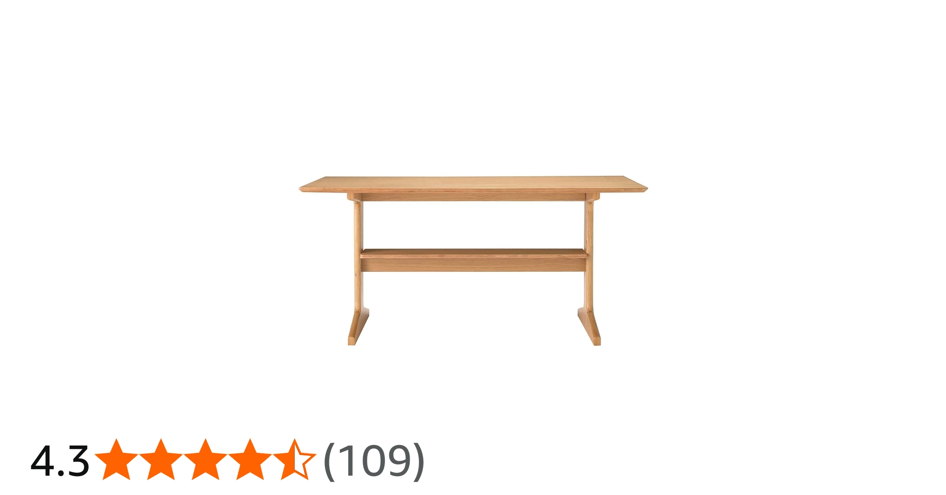 Amazon｜無印良品 リビングでもダイニングでもつかえるテーブル・4