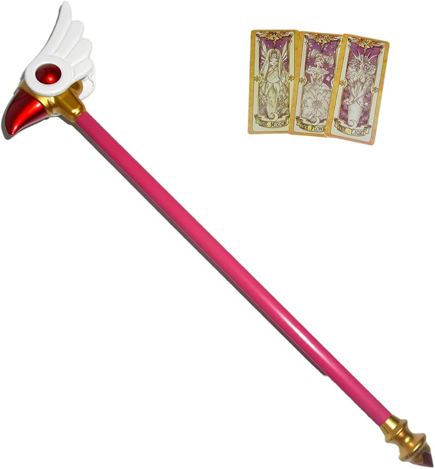 Amazon.co.jp: 【Azuiblc】コスプレ道具 木之本桜 封印の杖 PLA製 魔法