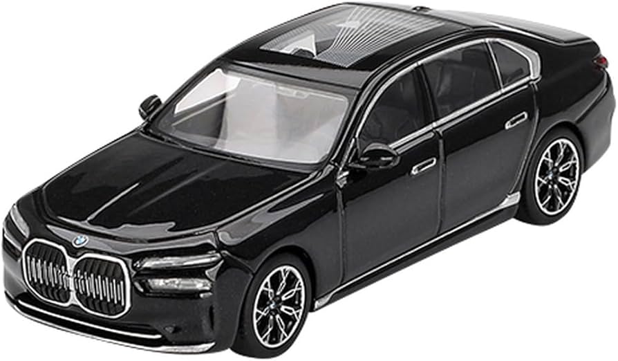 Amazon | MINI GT 1/64 BMW i7 eDrive50 ブラックサファイア (左