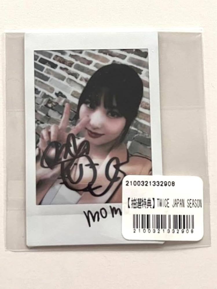 MOMO サイン入りチェキ TWICE 5TH WORLD TOUR MOMO サイン入りチェキ