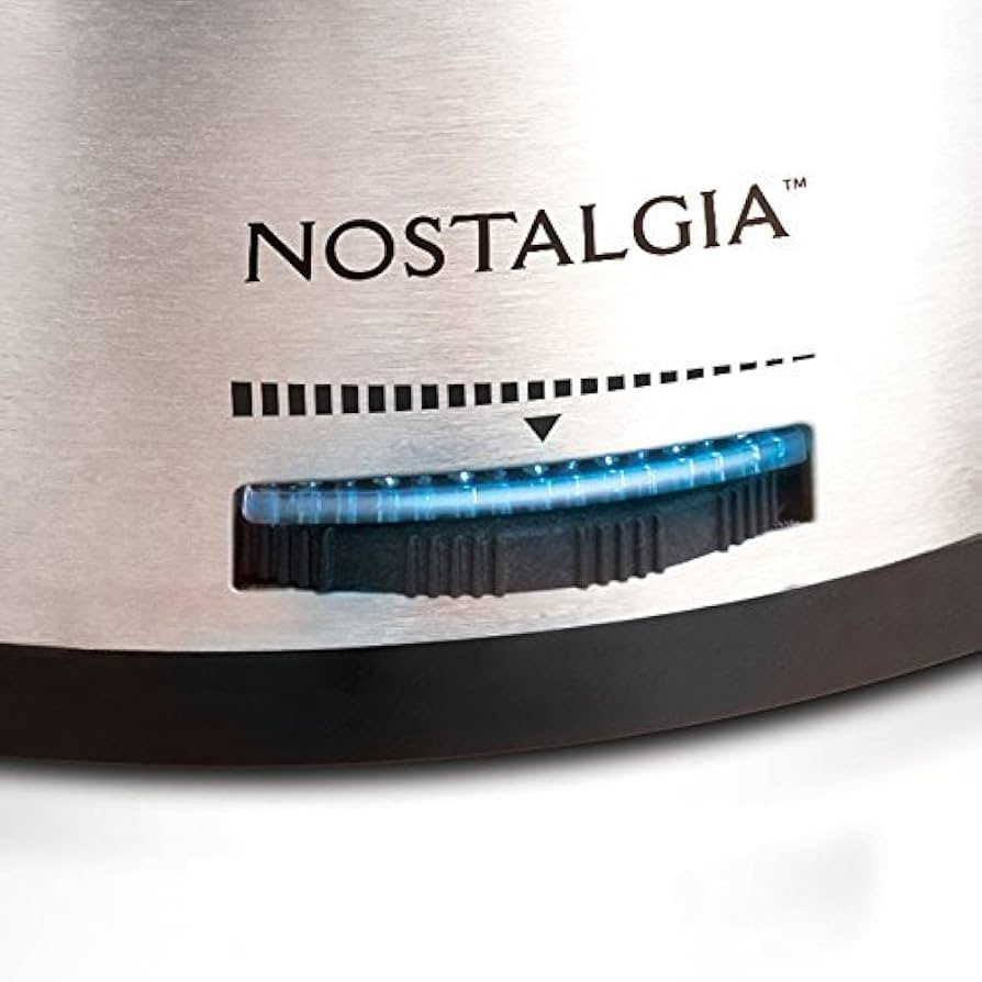 NOSTALGIA ステンレススチール 電気フォンデュポット 48オンス Amazon