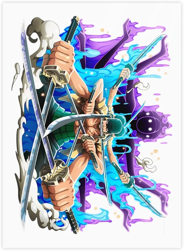 Amazon.co.jp: ワンピース ONE PIECE ゾロ十郎 クリスタルステッカー