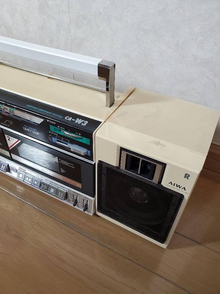 AIWA ラジカセ デュアルカセットデッキ CA-W3 アイワ レトロ Amazon.co