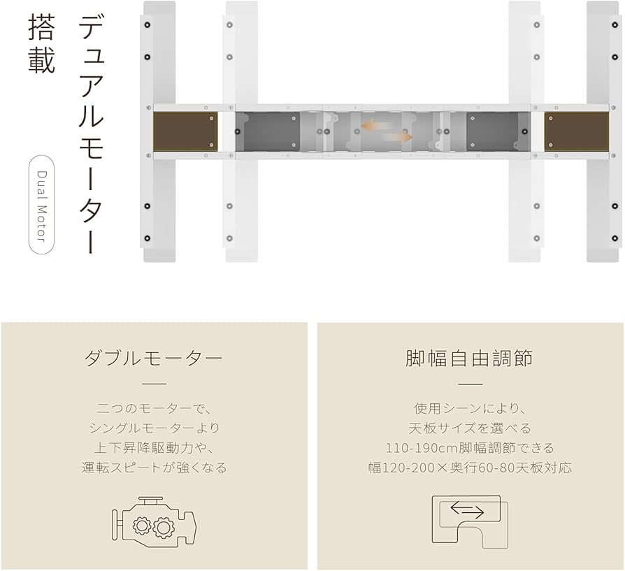 Amazon | FLEXISPOT スタンディングデスク 電動式昇降デスクセット