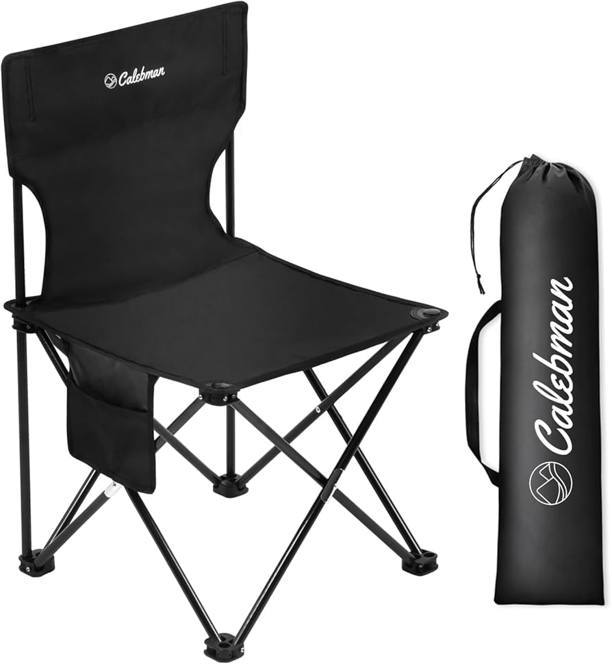 Amazon.co.jp: Calebman アウトドアチェア 折りたたみ 【1秒開閉】 超