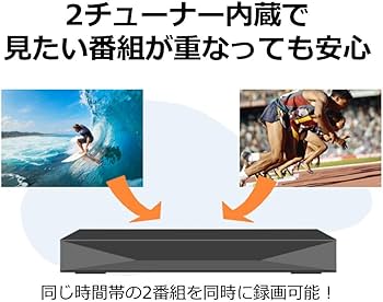 Amazon | パナソニック 500GB 2チューナー ブルーレイレコーダー 4K