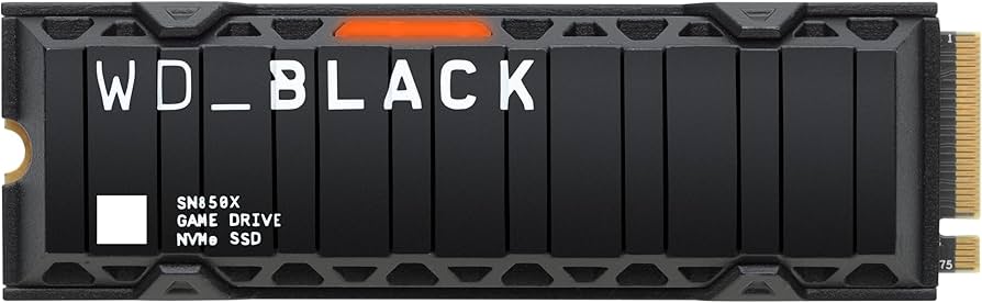 Amazon.com: WD_BLACK SN850X 1TB NVMe SSD with Heatsink - M.2 2280