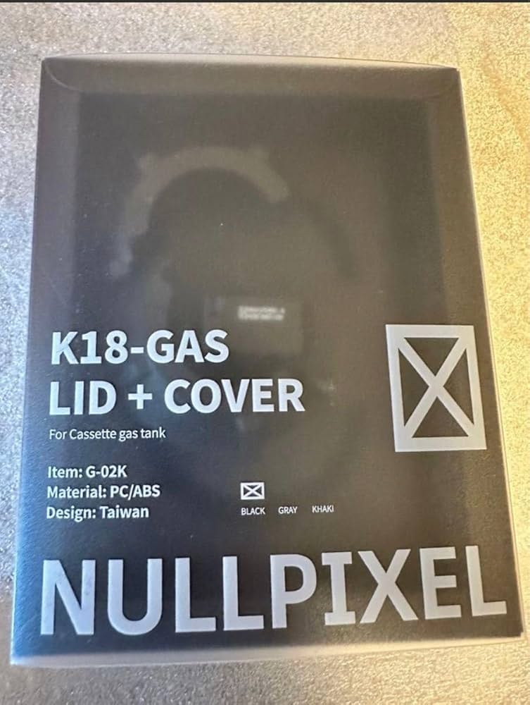 【新品未使用】NULLPIXEL<K18-GAS-LID+COVER> V2 K18-GAS V2 LID+COVER For Cassette gas tank - NULLPIXEL