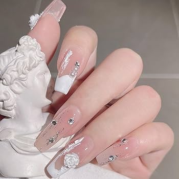 Amazon.co.jp: ネイルパーツ 花 約200個セット 3D 立体 大きい お花