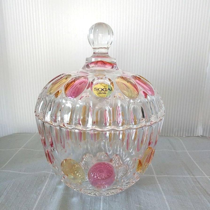 Amazon.co.jp: 曽我ガラス キャニスター キャンディーポット(大