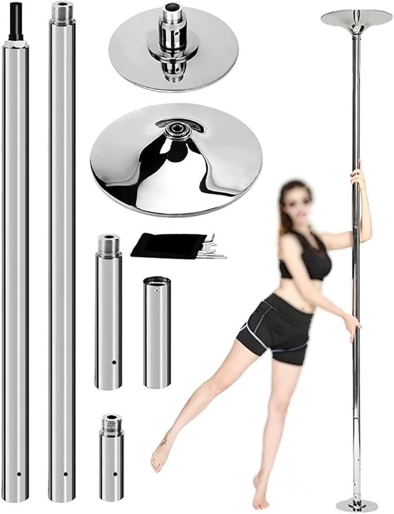 Amazon.co.jp: 家庭用スピニングスタティックポールダンスポール、直径