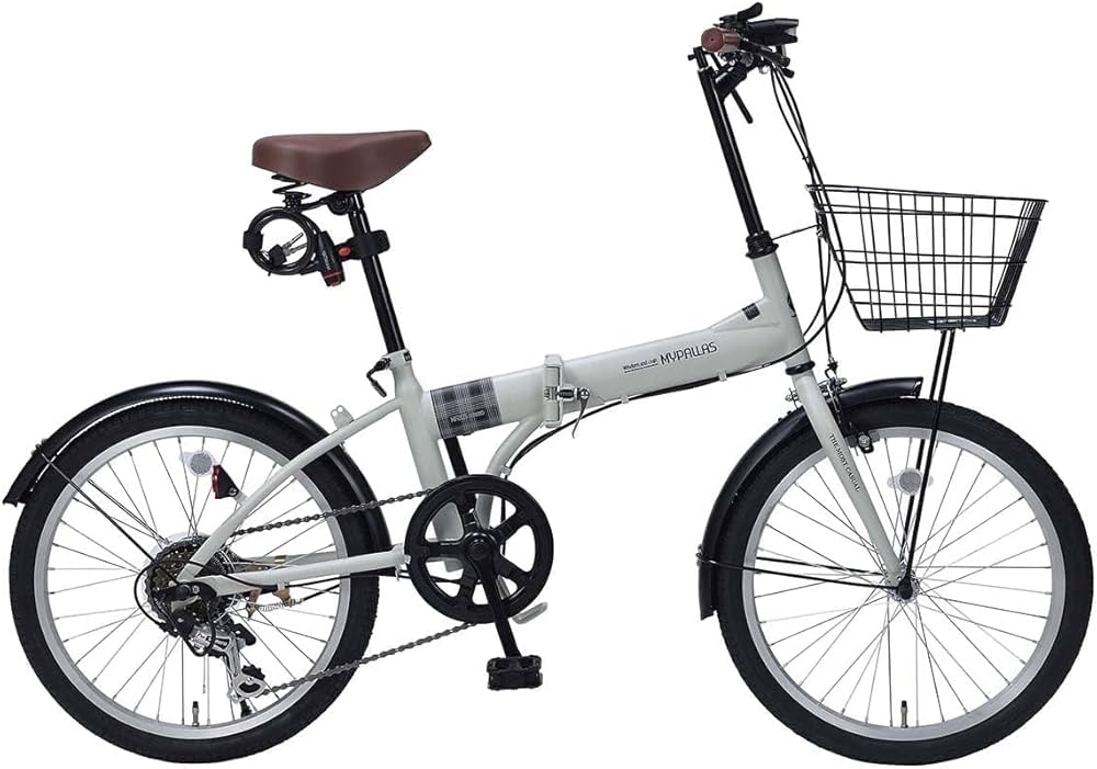 Amazon | MYPALLAS(マイパラス) 折畳自転車20インチ バスケット/LED