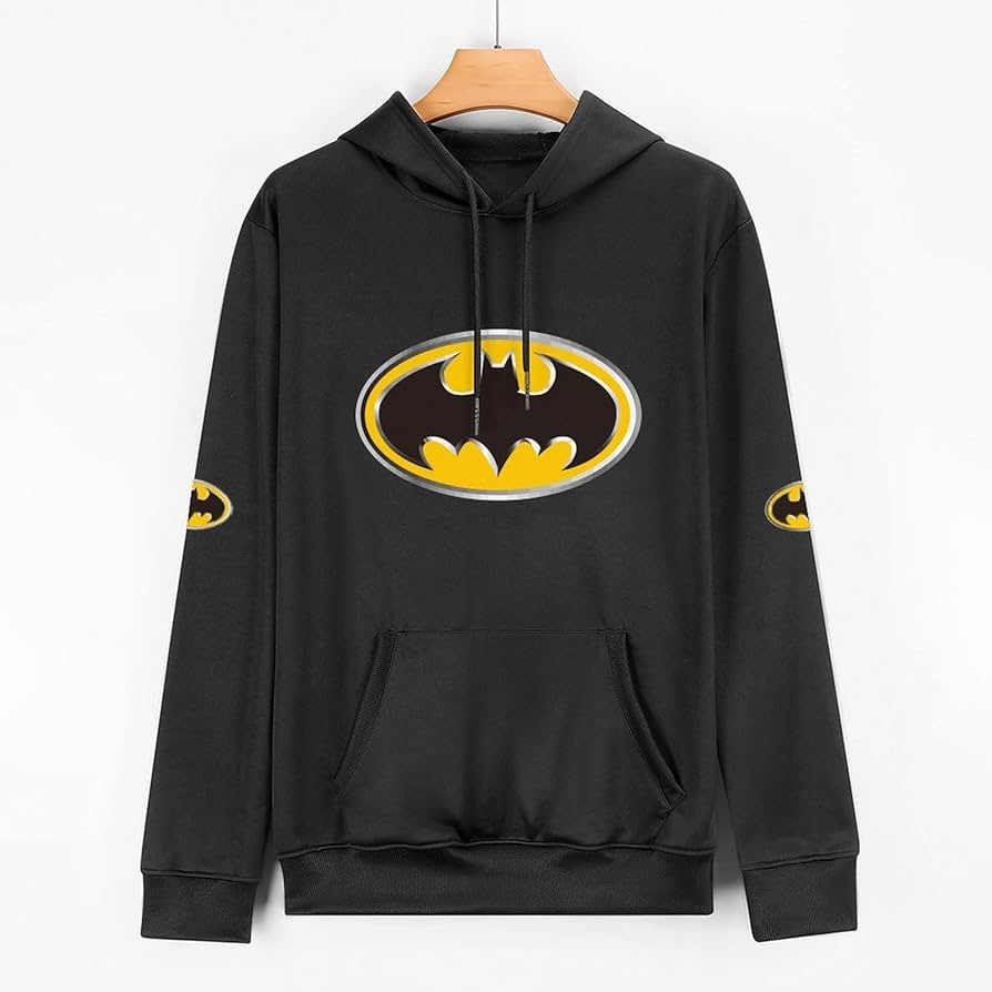 Amazon.co.jp: パーカー メンズ バットマン 長袖 黒 トレーナー プル
