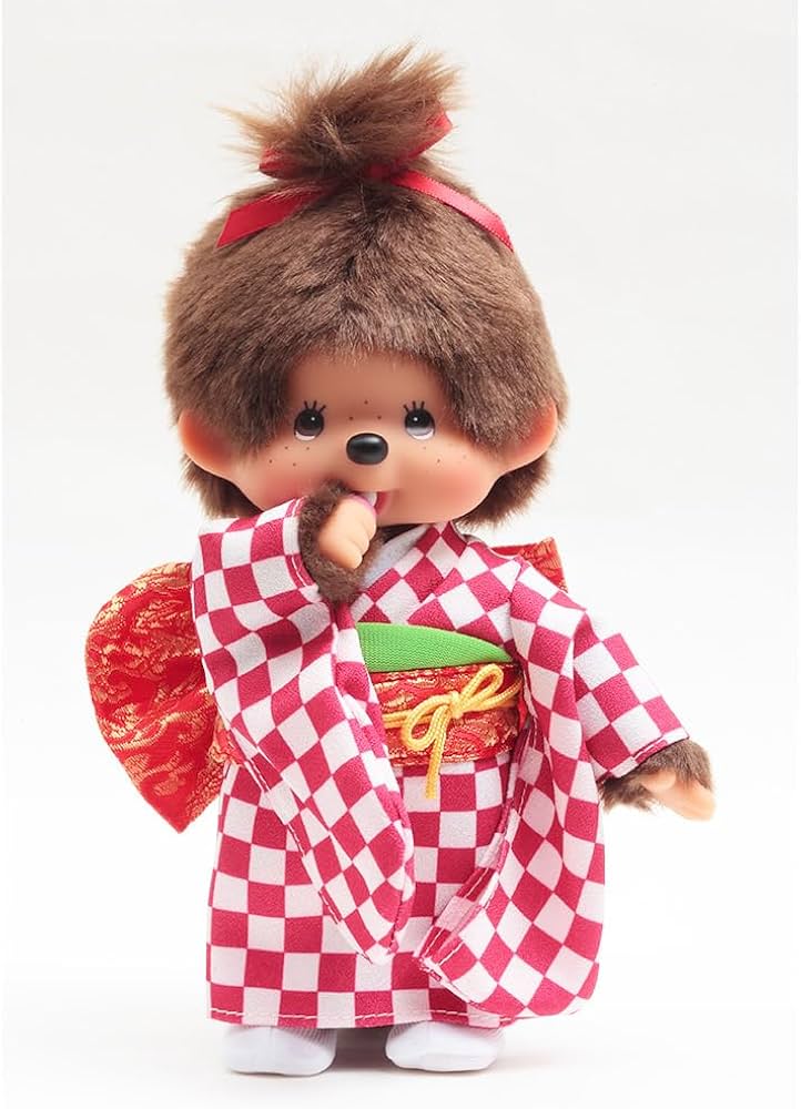 Amazon.co.jp: 久月official オリジナル お着物姿モンチッチ 女の子