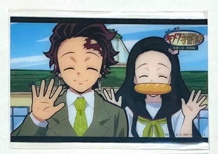 Amazon.co.jp: 鬼滅 キメツ学園 クリアカード 竈門炭治郎禰豆子 : おもちゃ