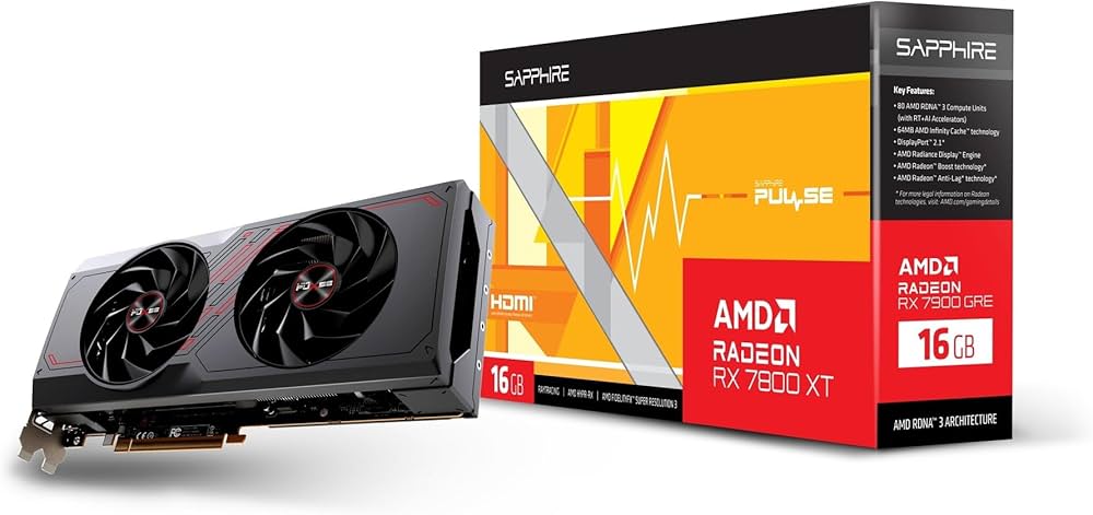 Amazon | SAPPHIRE PULSE Radeon RX 7800 XT GAMING 16GB GDDR6 2
