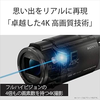 Amazon | SONY(ソニー) 4K ビデオカメラ Handycam FDR-AX60 ブラック
