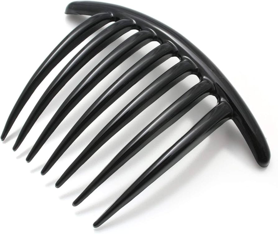 Amazon.co.jp: プラスチックコーム 黒大 シンプル 夜会巻 J20- コーム