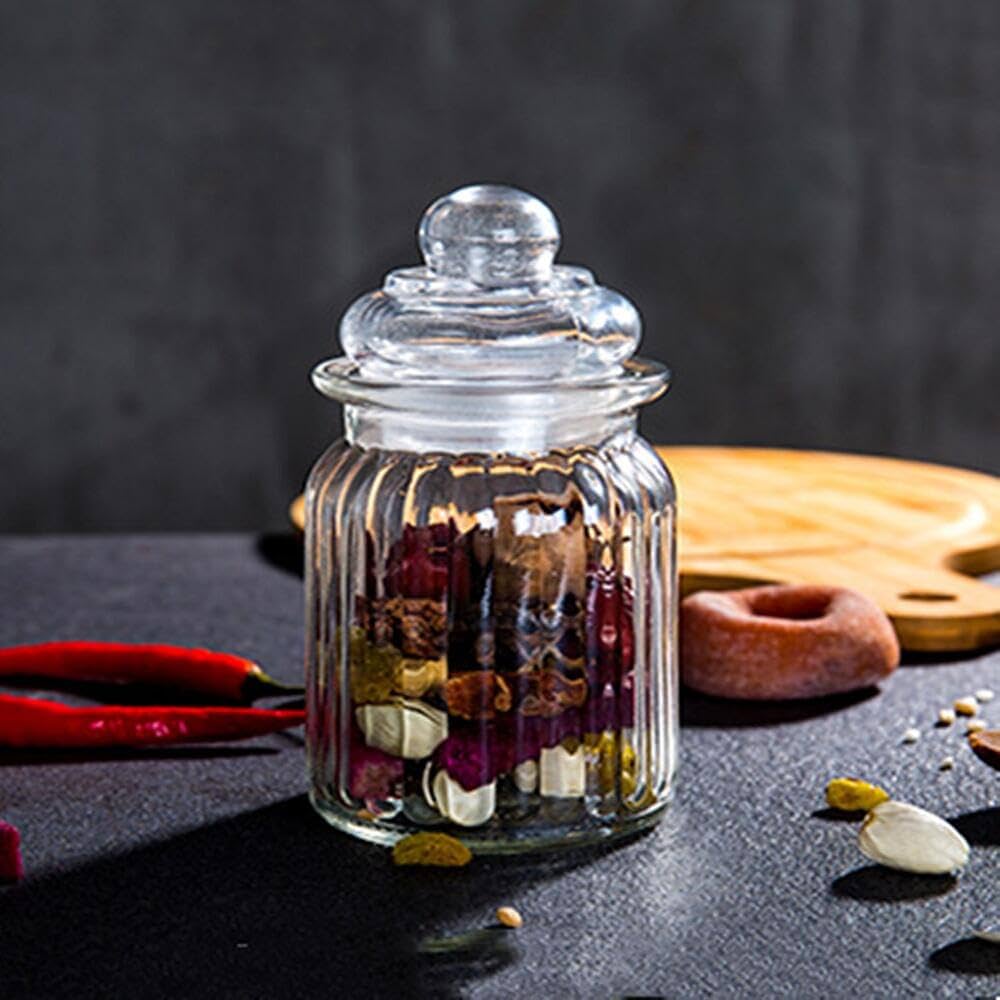 Amazon｜ガラス瓶 ガラス収納キャニスター 保存容器 ガラス
