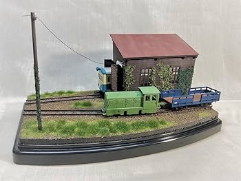 Amazon | 鉄道模型 HOナロージオラマ 簡易軌道車庫 台座、カバー付き 1