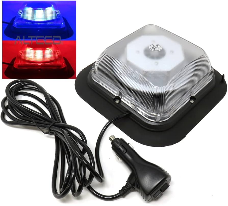 Amazon.co.jp: ALTEED/アルティード 2色発光LED回転灯 赤色&青色発光
