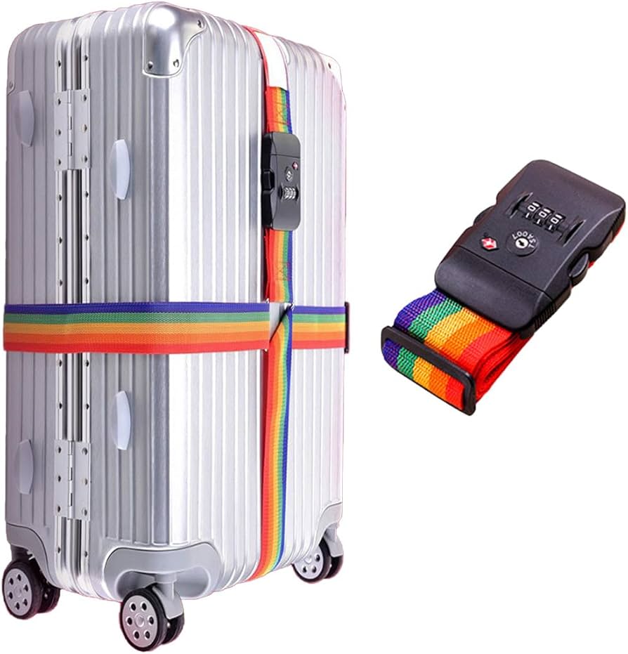 Amazon.co.jp: ノーブランド品 スーツケースベルト TSAロック付き