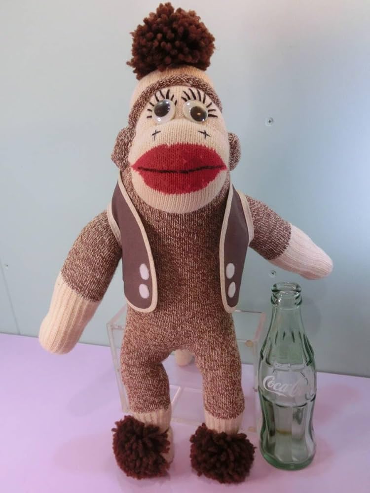 Amazon.co.jp: ソックモンキービンテージ ぬいぐるみ 人形 45