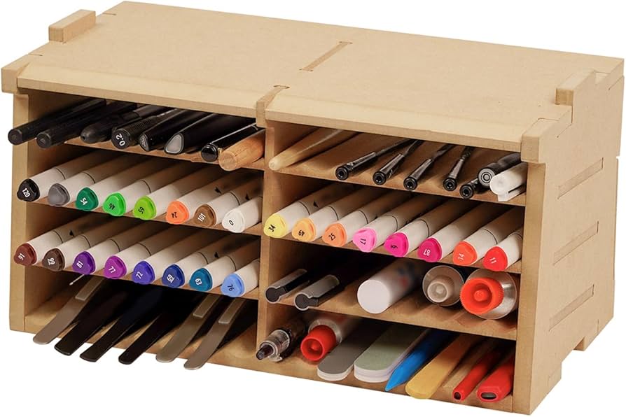 Amazon | Bucasso プラモデル ツール収納ラック 筆/ツールホルダー 64