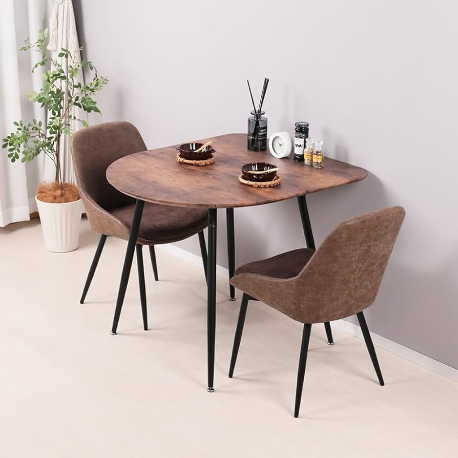 Amazon｜Mirai-Show ダイニングテーブルセット 2人用 半円 3点セット