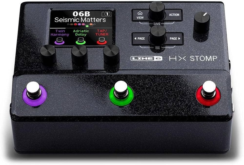 Line 6 HX Stomp Guitar and Bass Multi Effects Pedal and Amp