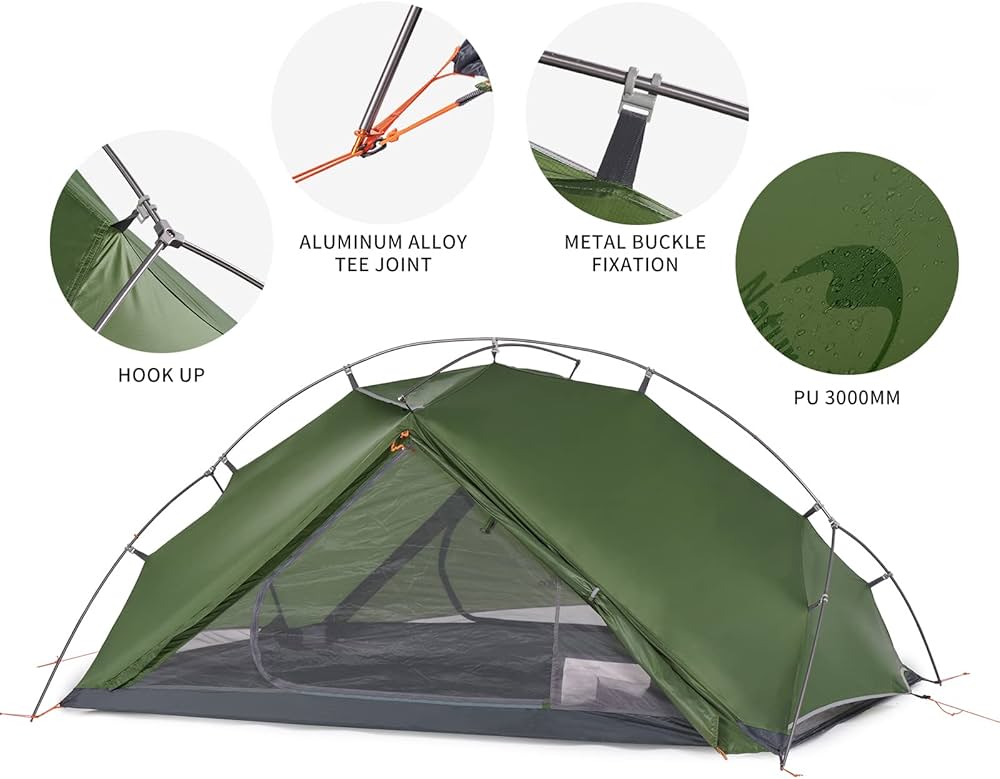 Amazon.co.jp: Naturehike VIK 2人用 超軽量 バックパッキングテント 2