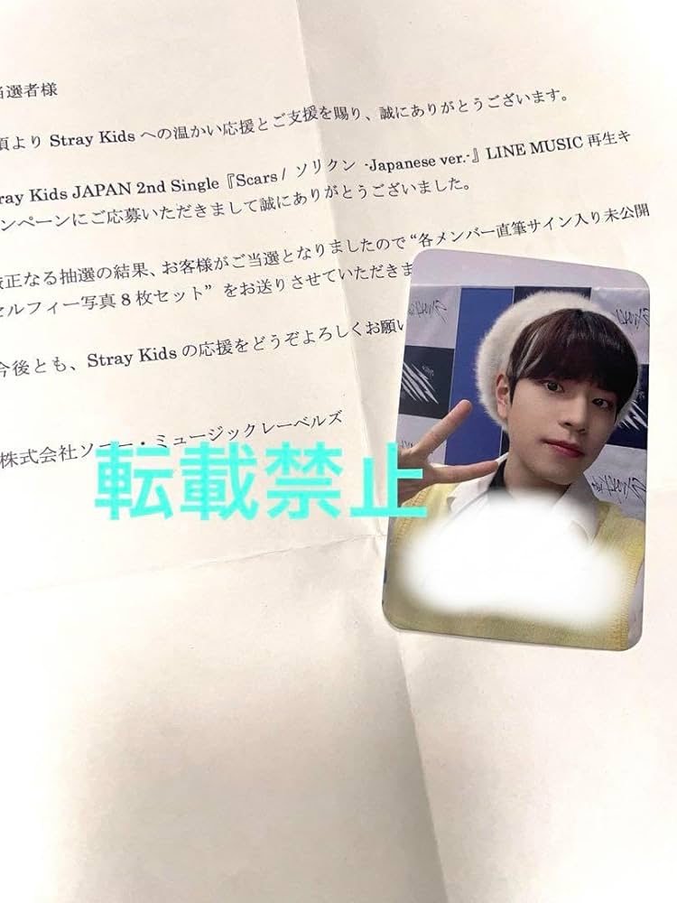 Straykids スンミン 直筆サイン入りチェキ インスタント写真 straykids