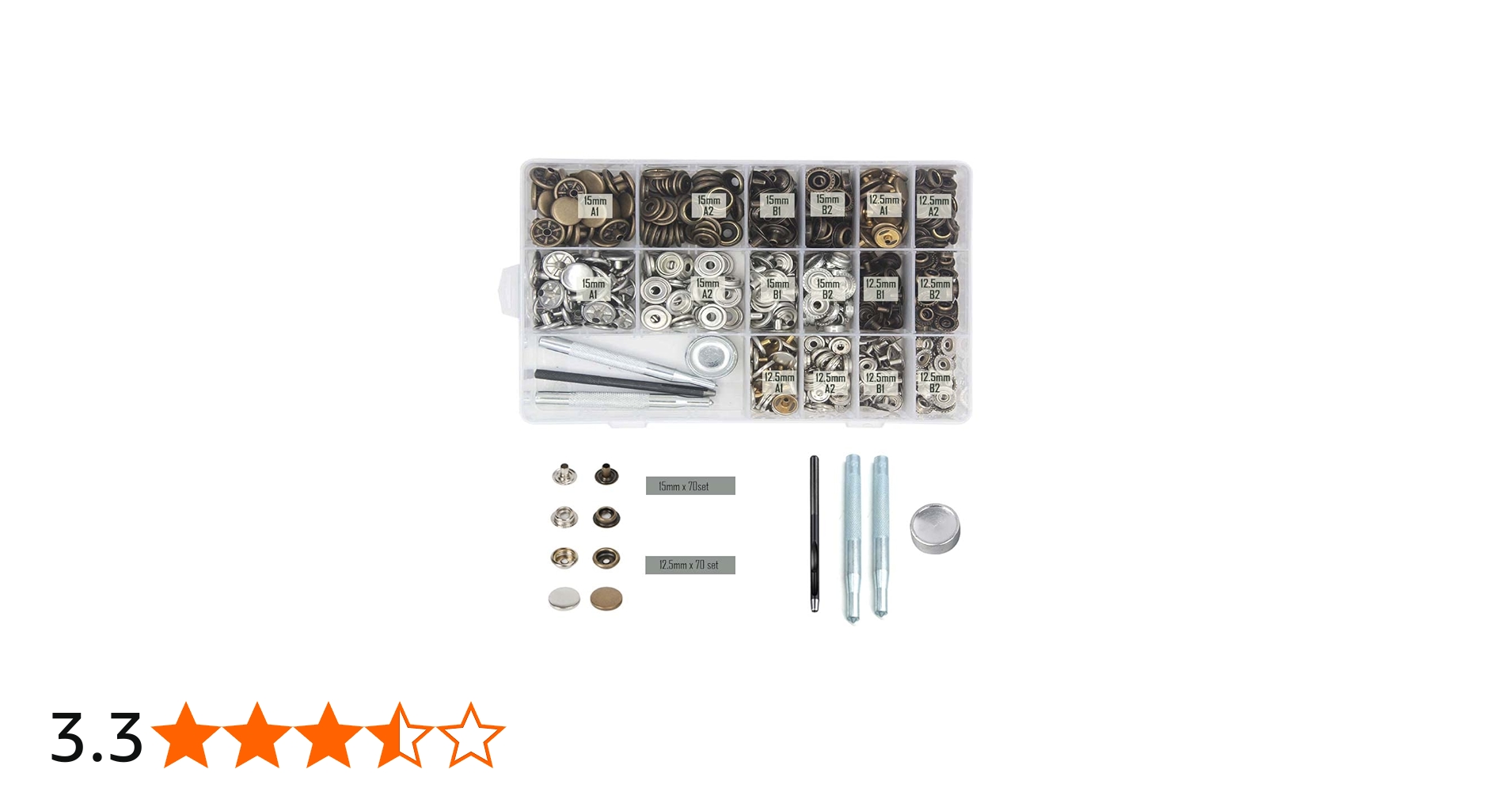 Amazon | Jvedo ジャンパーホック 打ち具 セット 7060ホック＆7050