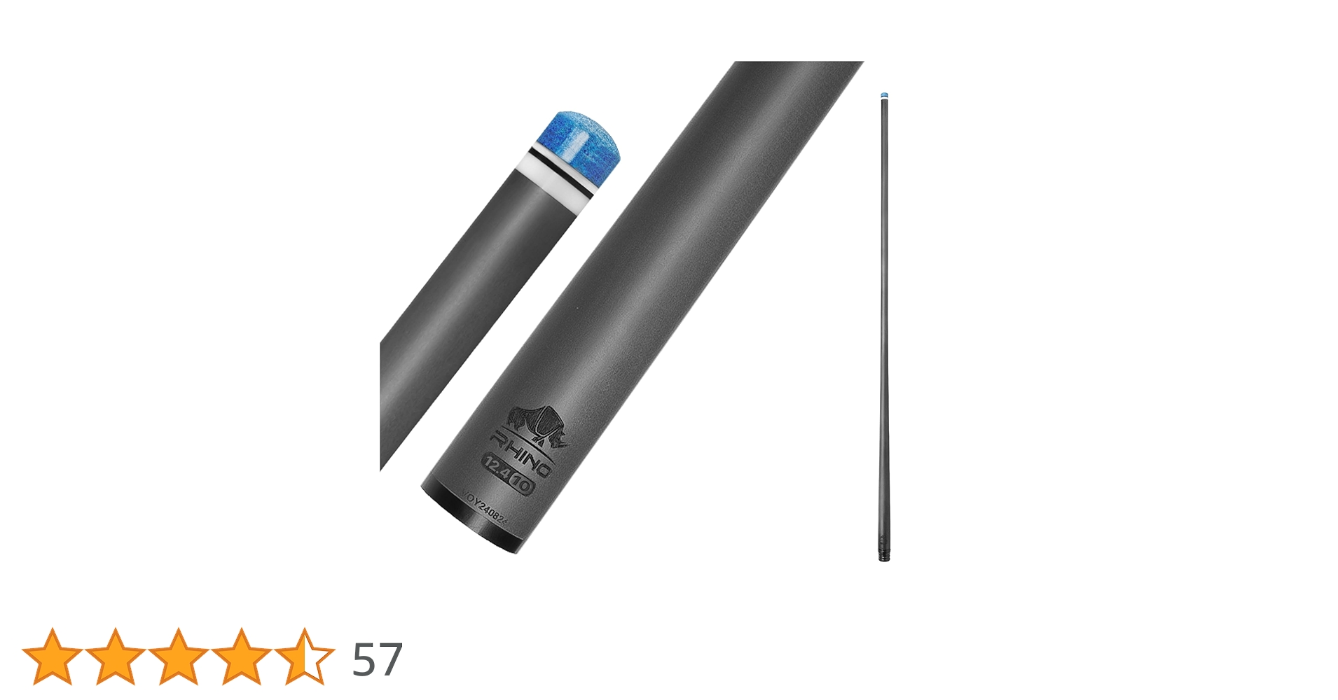 Amazon.co.jp: RHINO - 76.2 cm / 3/8-10 カーボン プールキュー