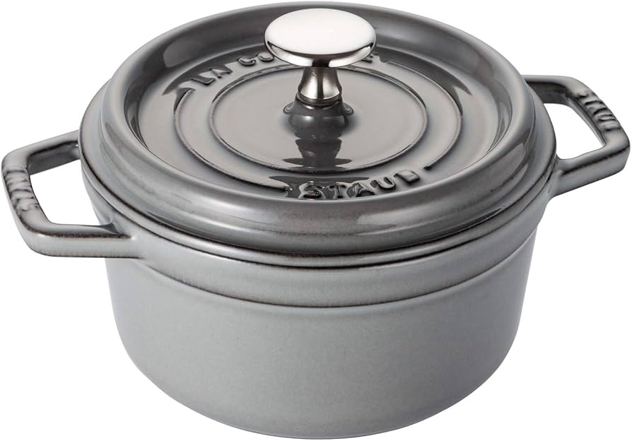Amazon.co.jp: staub ストウブ 「 ピコ ココット ラウンド グレー 16cm