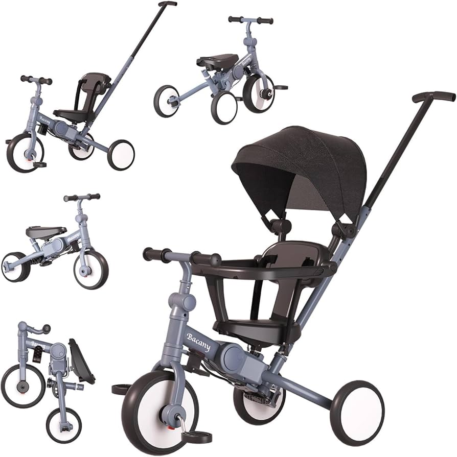 Amazon.co.jp: Bacany 子供用三輪車 7in1 三輪車 ステップ付き