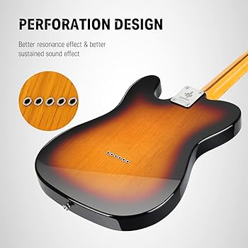 Amazon.com: Donner 39 Inch Jazz Electric Guitar TL Thinline F Hole