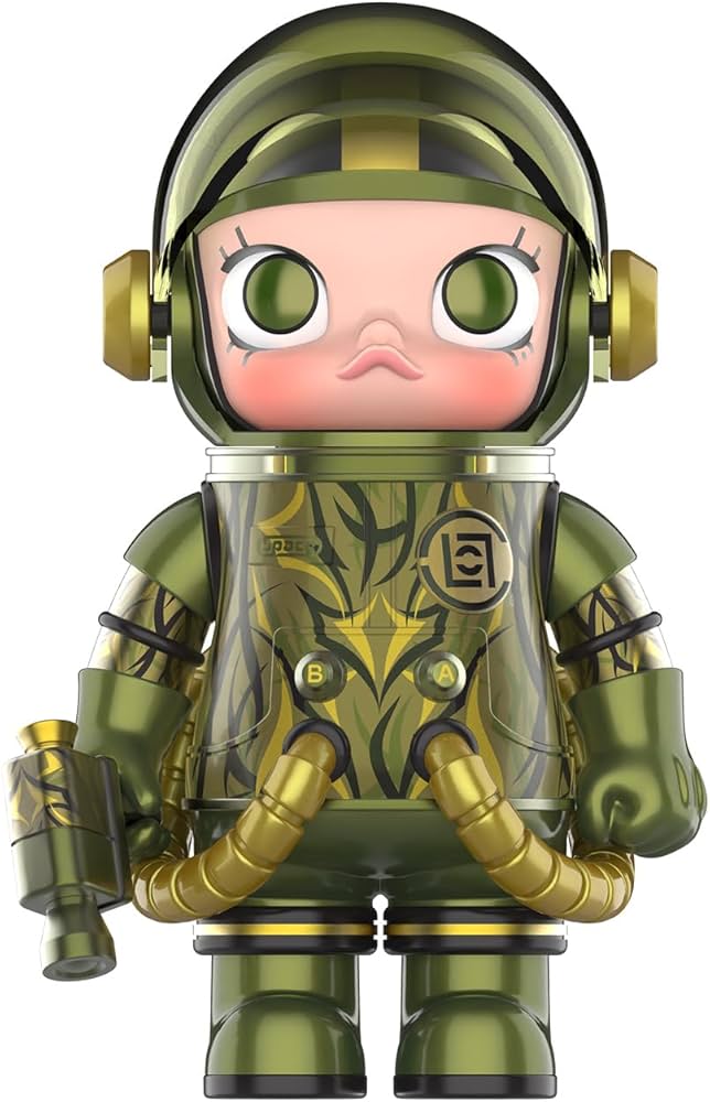 Amazon.com: POP MART MEGA Space Molly 100% Clot-Olive Alienegra