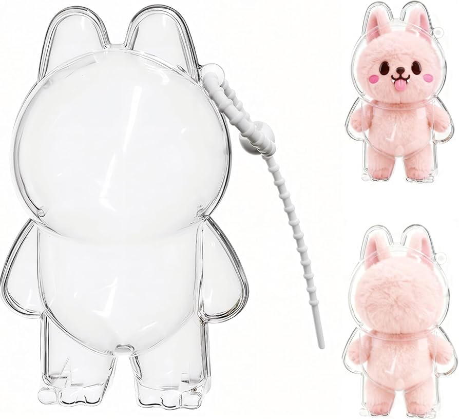 Amazon.co.jp: LABUBU に適合する ケース 透明 クリアカバー ラブブ