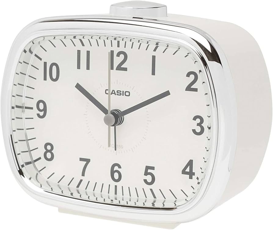 Amazon.co.jp: CASIO(カシオ) 目覚まし時計 置き時計 クリーム