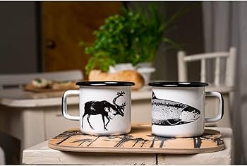 Amazon.co.jp: Muurla muurla ムールラ ホーローマグ (NORDIC/サーモン