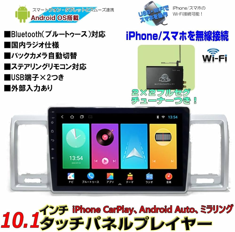 Amazon.co.jp: WOWAUTO 10.1インチ 200系 ハイエース 専用 パネル