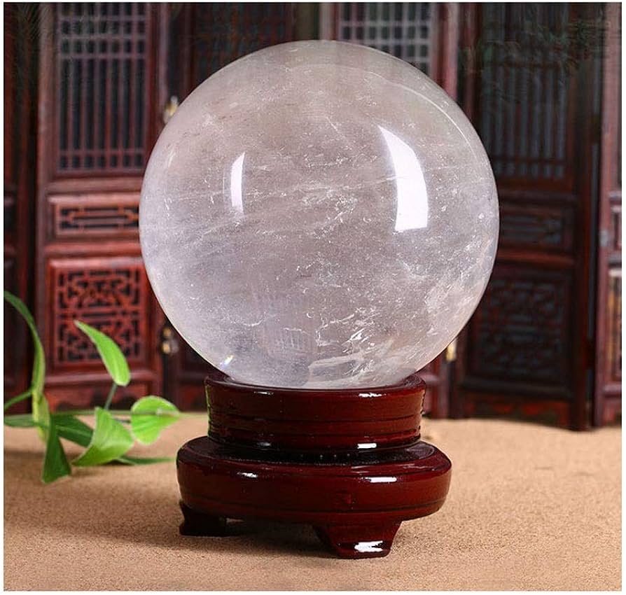 Amazon.co.jp: 風水 水晶玉 ナチュラルホワイトクリスタルボール