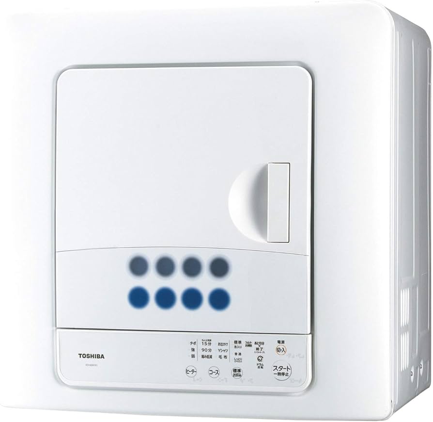 Amazon | 東芝 衣類乾燥機 6㎏ ピュアホワイト ED-608(W) 花粉除去