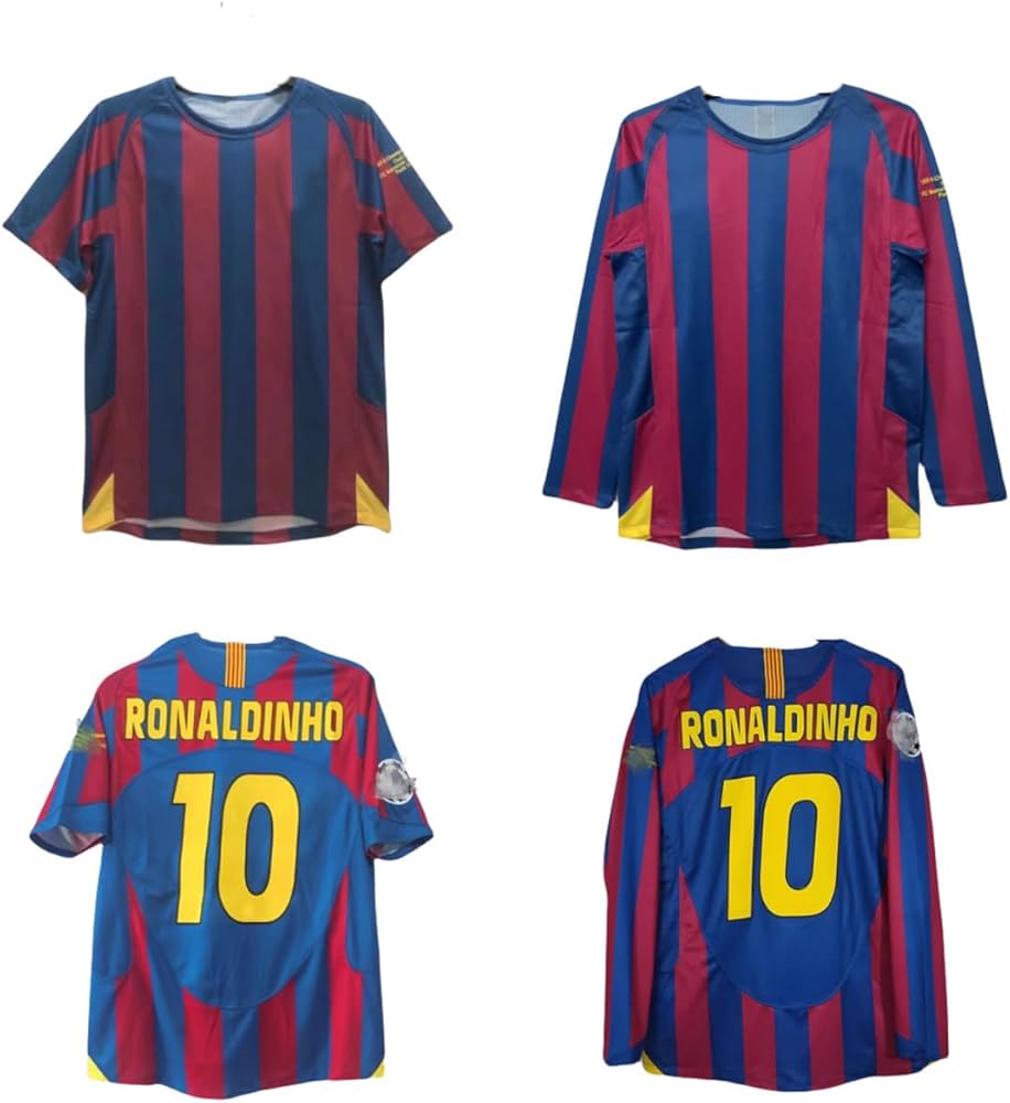 Amazon | 復古版 バルセロナ ユニフォーム 05-06 シーズン 長袖 半袖