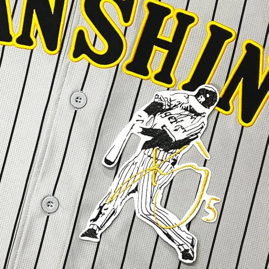 Amazon.co.jp: 阪神 タイガース 刺繍ワッペン 近本 光司 シルエット