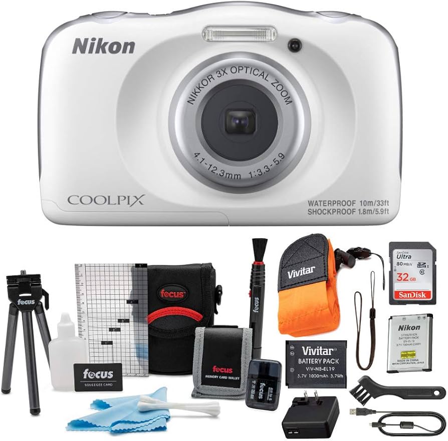 Amazon.com : Nikon Coolpix W150, White, Compact : Electronics