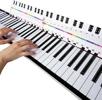 Amazon | 【鍵盤カード付】紙ピアノ / 88鍵盤 / 折り畳み B4サイズ