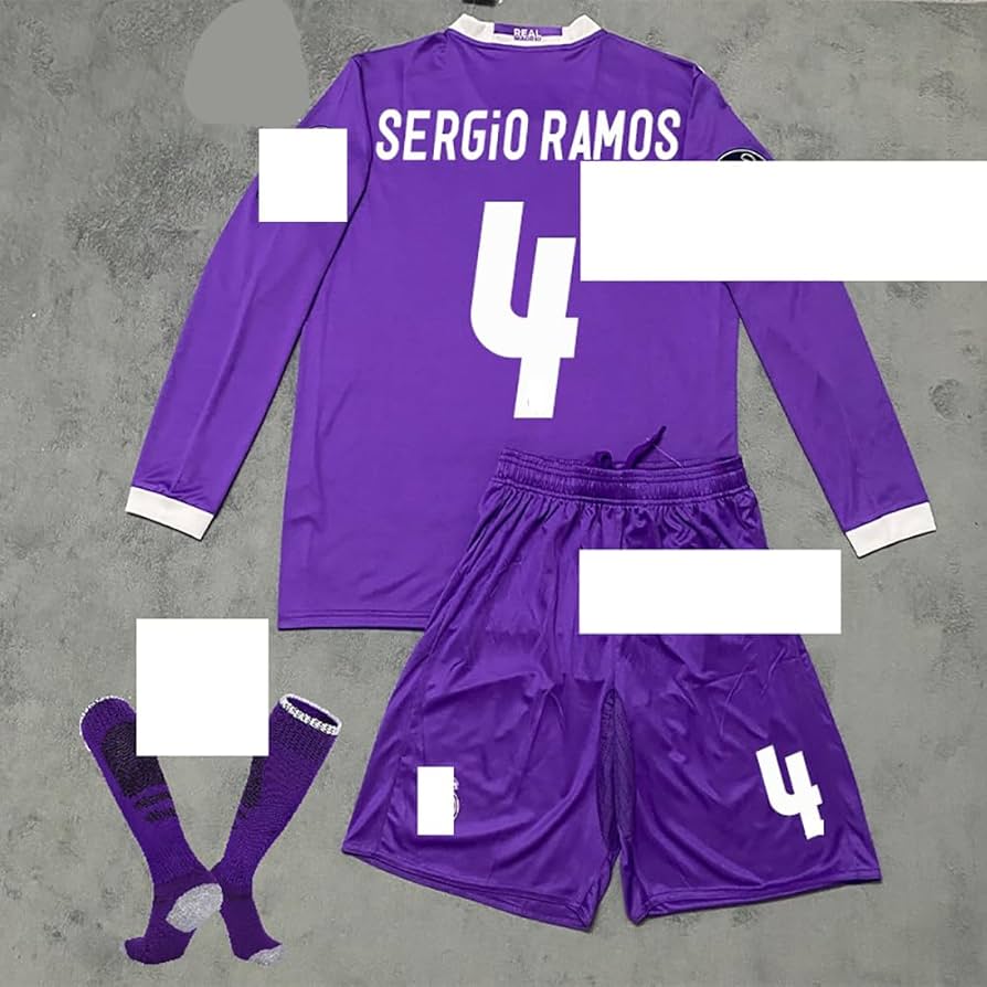 セルヒオラモスネーム入り 17/18 レアル・マドリードアウェイ