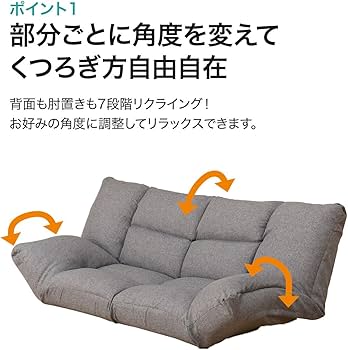 Amazon｜ニトリ(NITORI) 形が自在に変えられるコンパクトソファ ツバサ